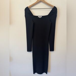 Good American Black Long Sleeve Dress 2 / Medium